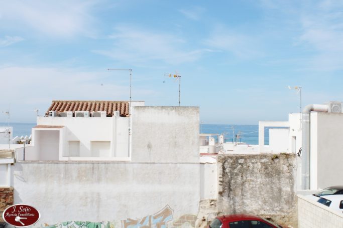 Vistas desde la terraza, desde donde se ve la playa